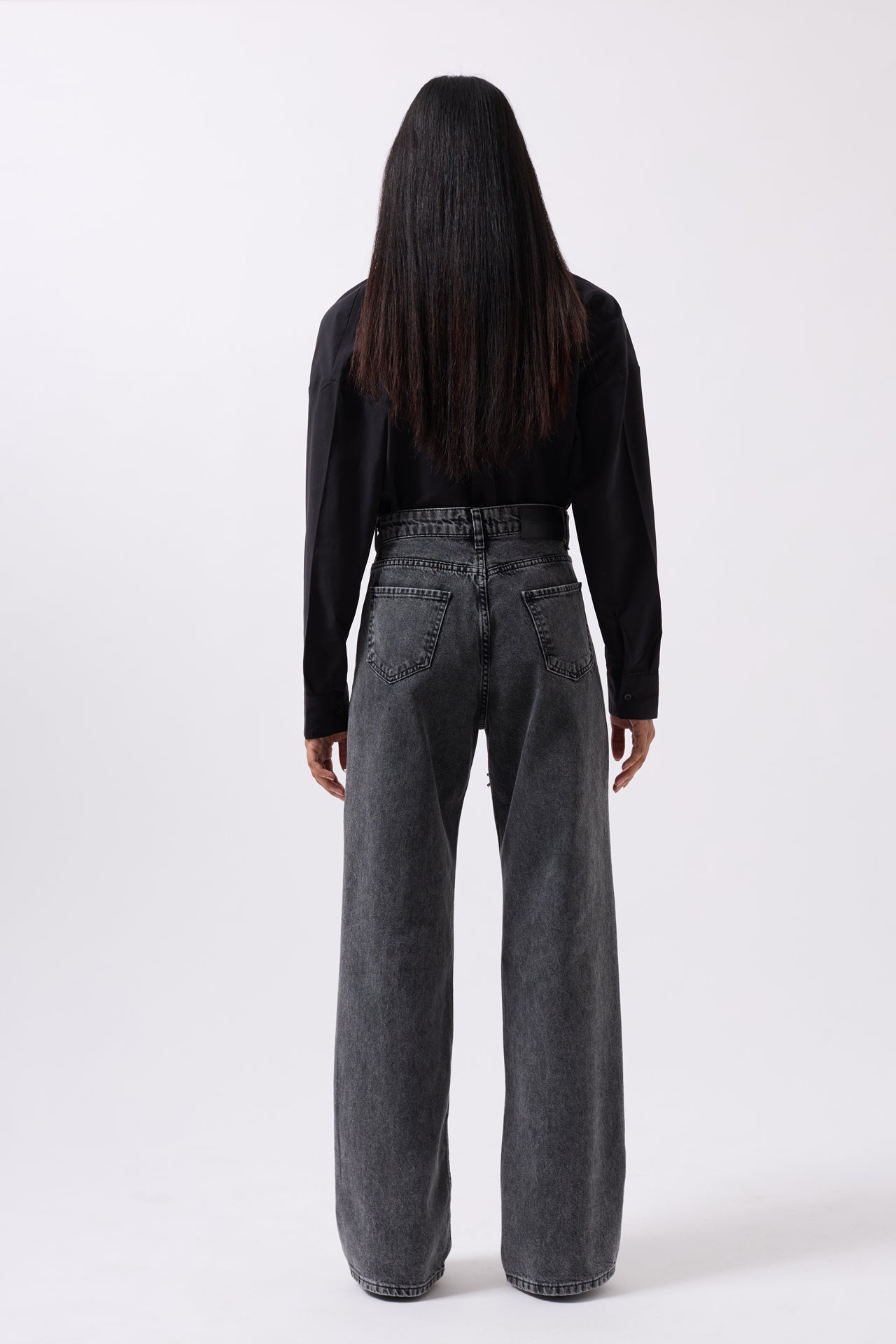 Jeans Leg Decollete Stoned - Blue