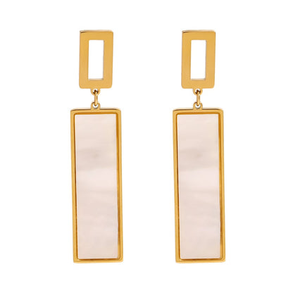 Naušnice Luxe Geometric Pearl