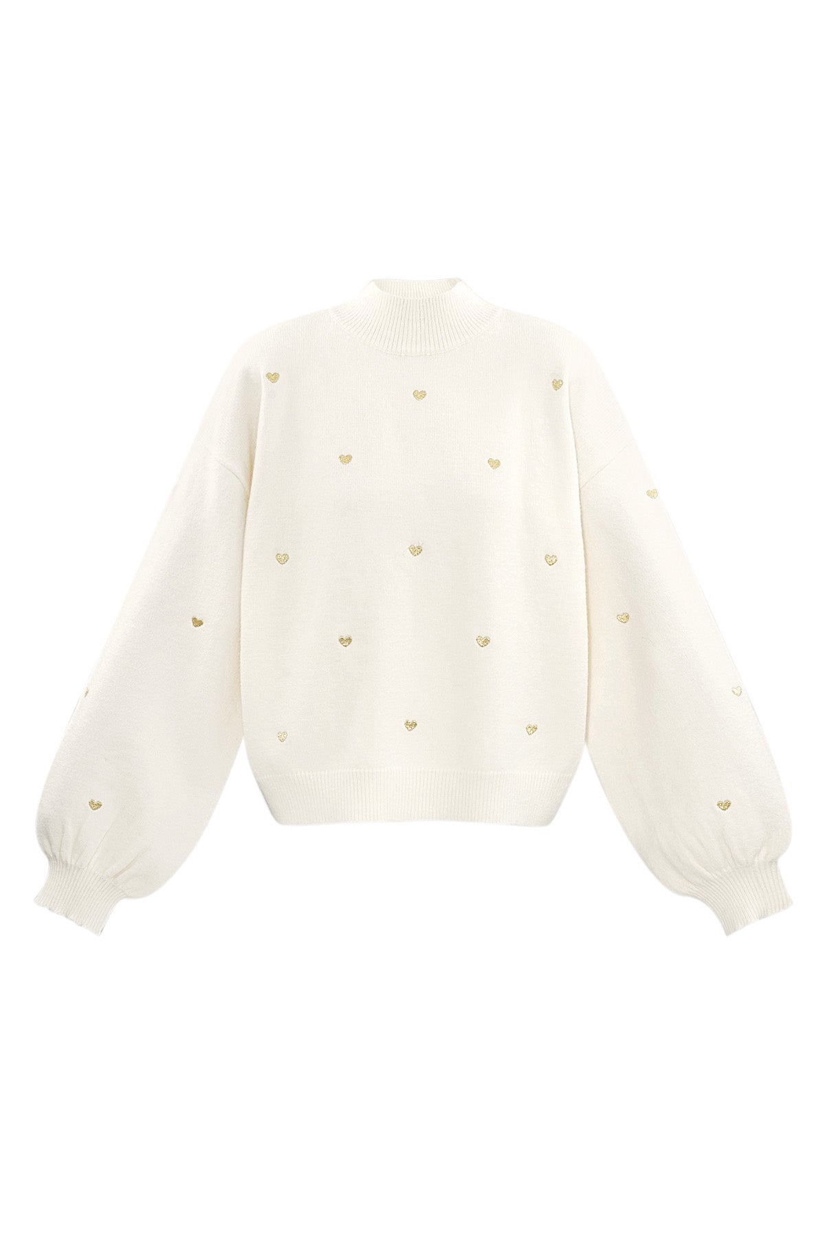 Sweetheart Charm sweater - white