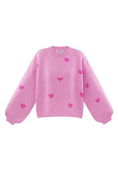 Heartfelt Hugs sweater - pink