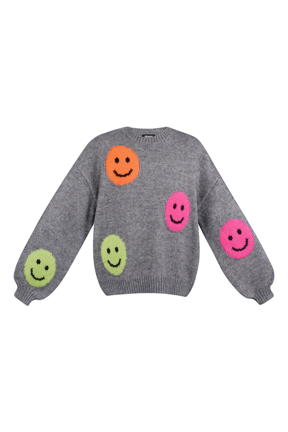 Smiley Knit sweater - grey