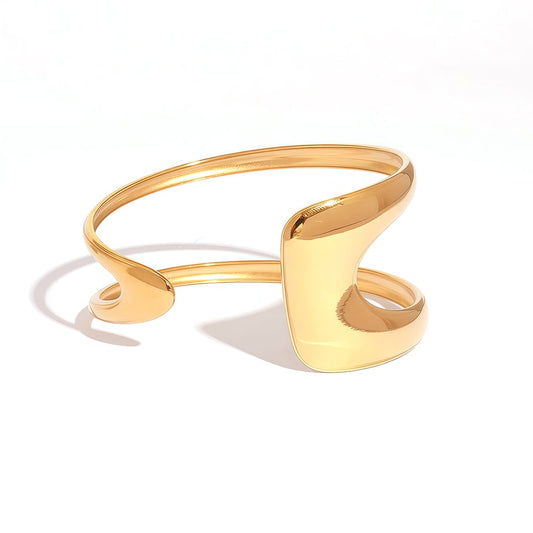Narukvica Luxe Irregular Bangle - gold