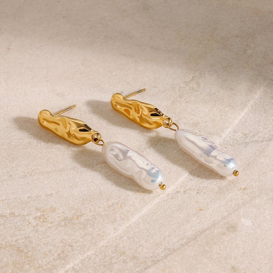 Naušnice Luxe Irregular Pearl