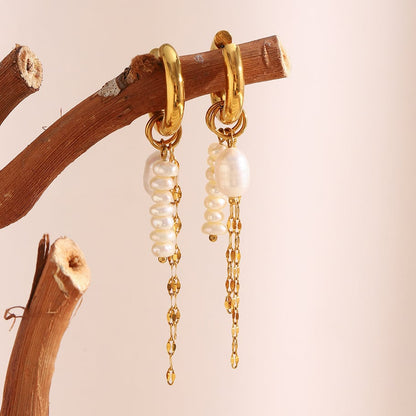 Naušnice Luxe Tassel - gold