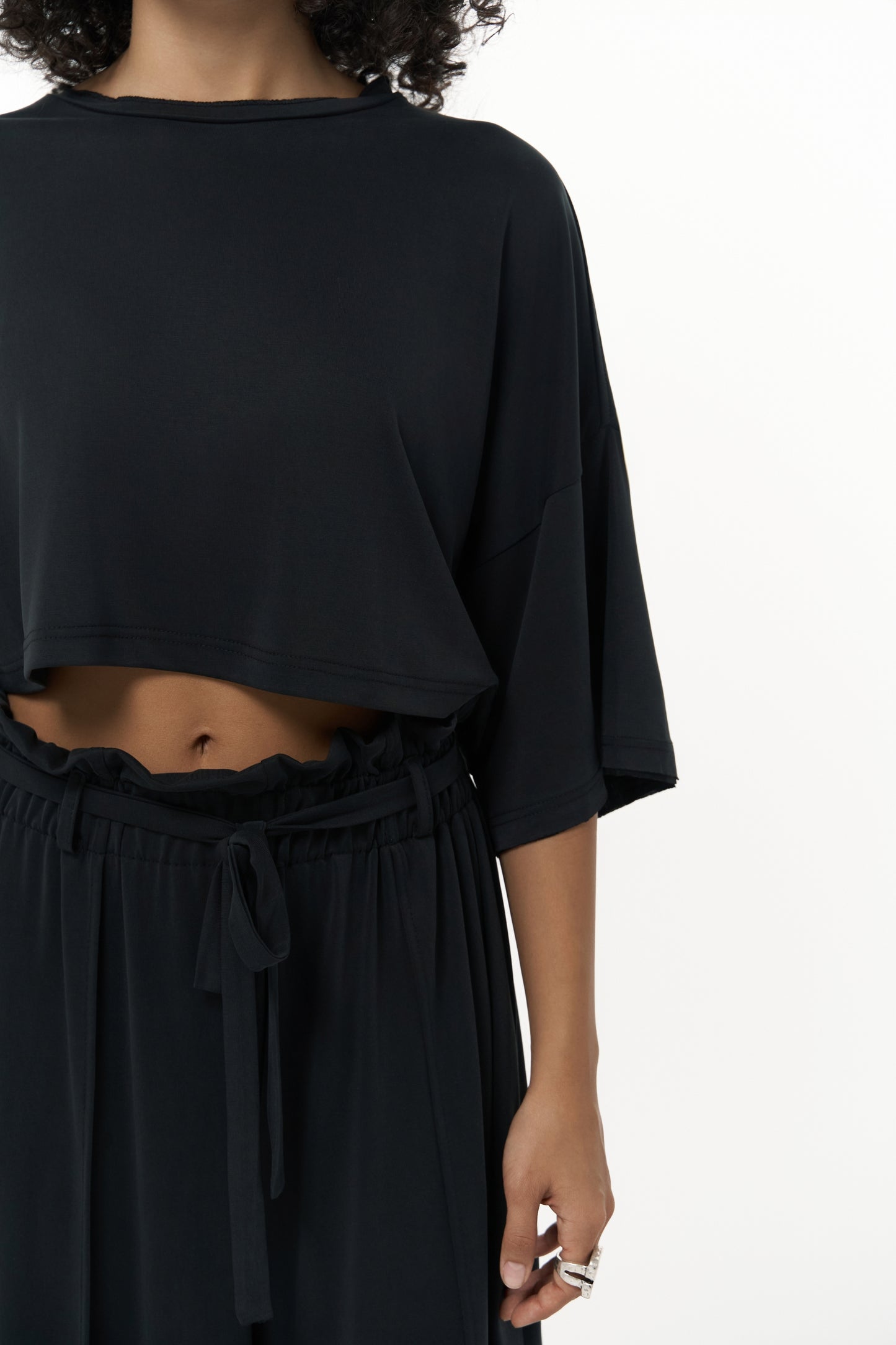 Komplet Maxi Nell Crop - black