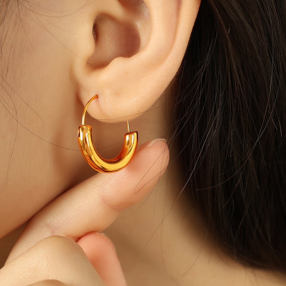Earrings Luxe Simple Series Thin - gold