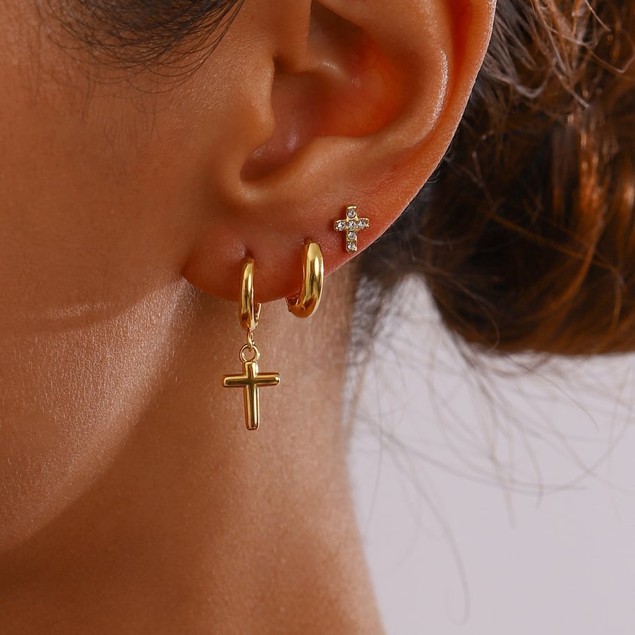 Set Naušnica Luxe Cross