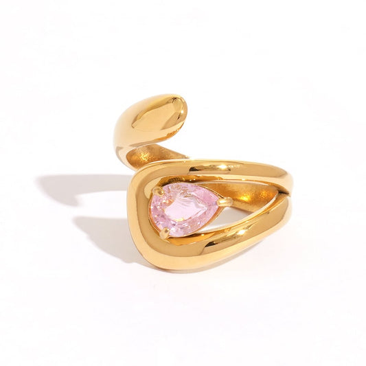 Prsten Luxe Light Pink Drop