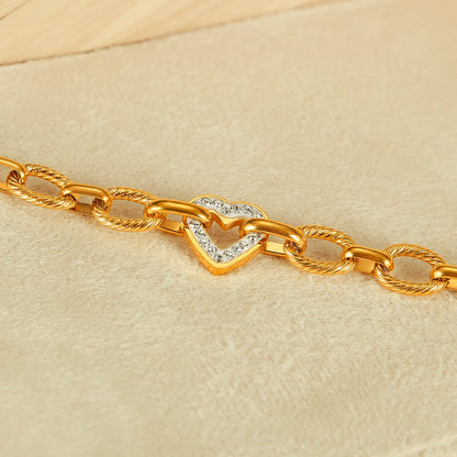 Narukvica Luxe Chain Heart
