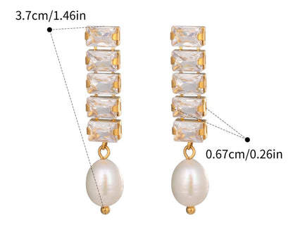 Naušnice Luxe Luxurious Zircon Two