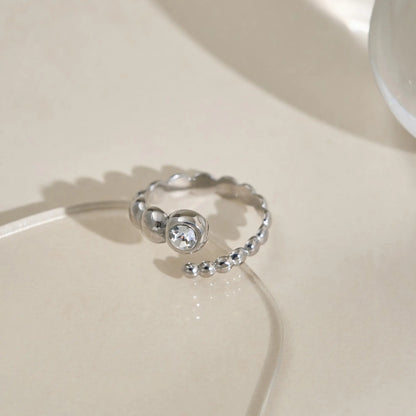 Prsten Luxe Bone Claw - silver