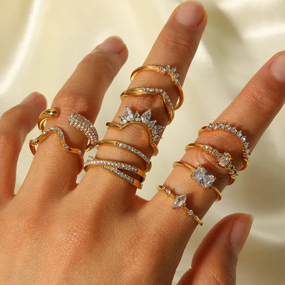 Prsten Luxe Circle Zirconia