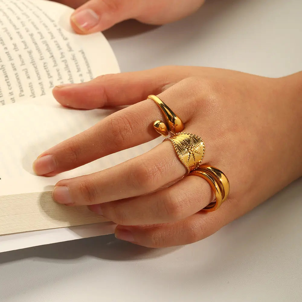 Prsten Luxe Simple - gold