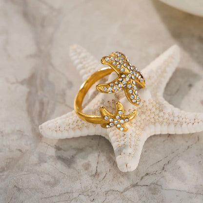 Prsten Luxe Starfish