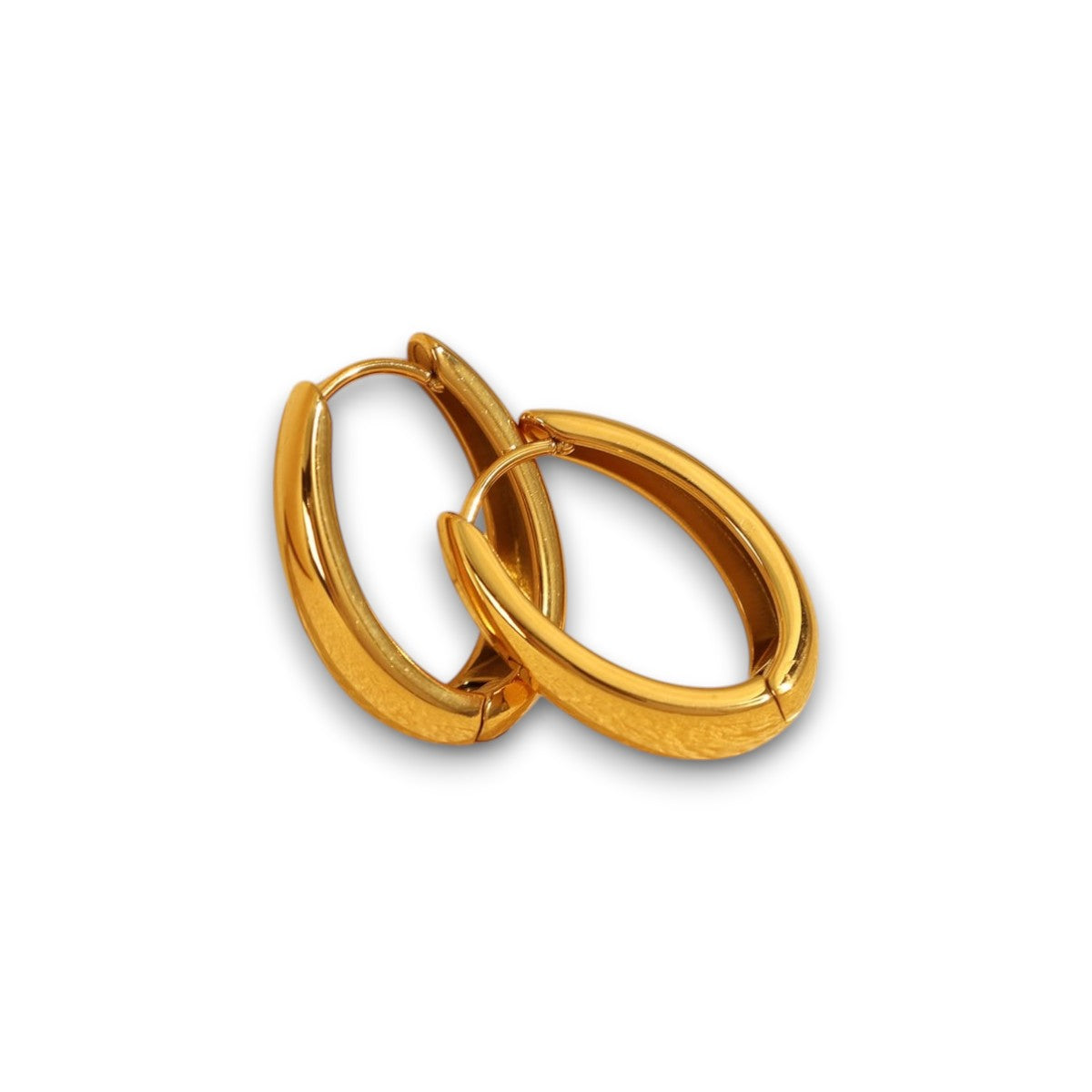 Naušnice Luxe Classic Oval - gold