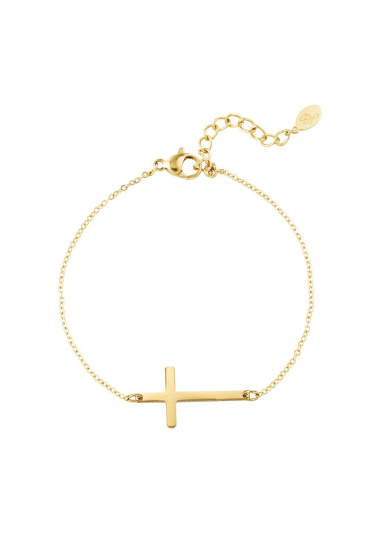 Narukvica Luxe Cross - gold