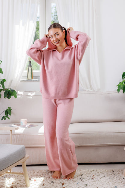 Set Fashion Hoodie Baby Pink