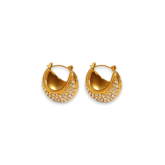 Luxe Zircon Hoop Earrings