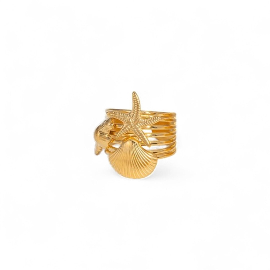 Prsten Luxe Shell Starfish Layer