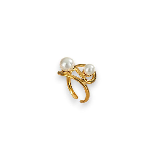 Prsten Luxe Two Pearls