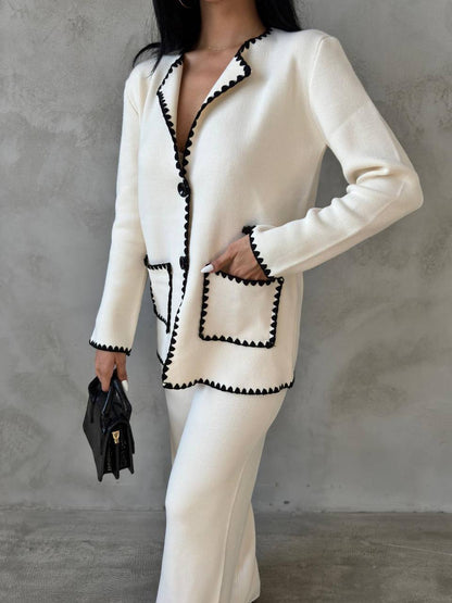 Knitwear Set - White/Black