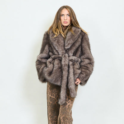 Jakna Fur Long - grullo