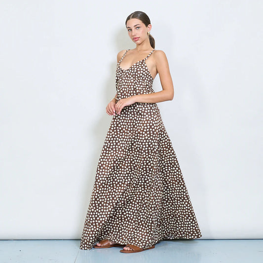 Haljina Joy Polka Dot - brown