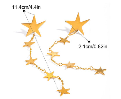 Naušnice Luxe Little Stars