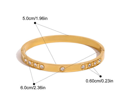 Luxe Bangle Circles Bracelet