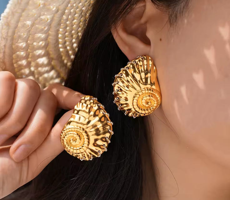Naušnice Luxe Sea Shell