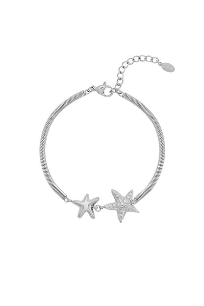 Narukvica Luxe Double Star - silver