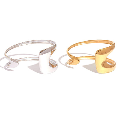Narukvica Luxe Irregular Bangle - gold