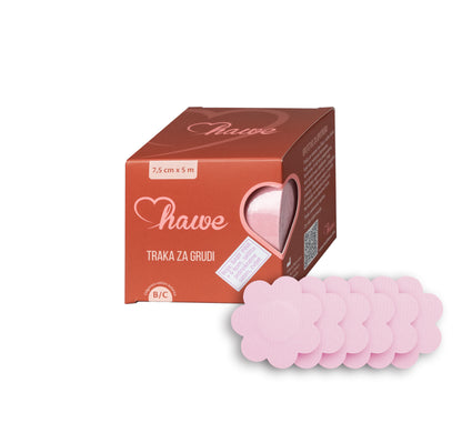 Fascia toracica BABY PINK + protezione