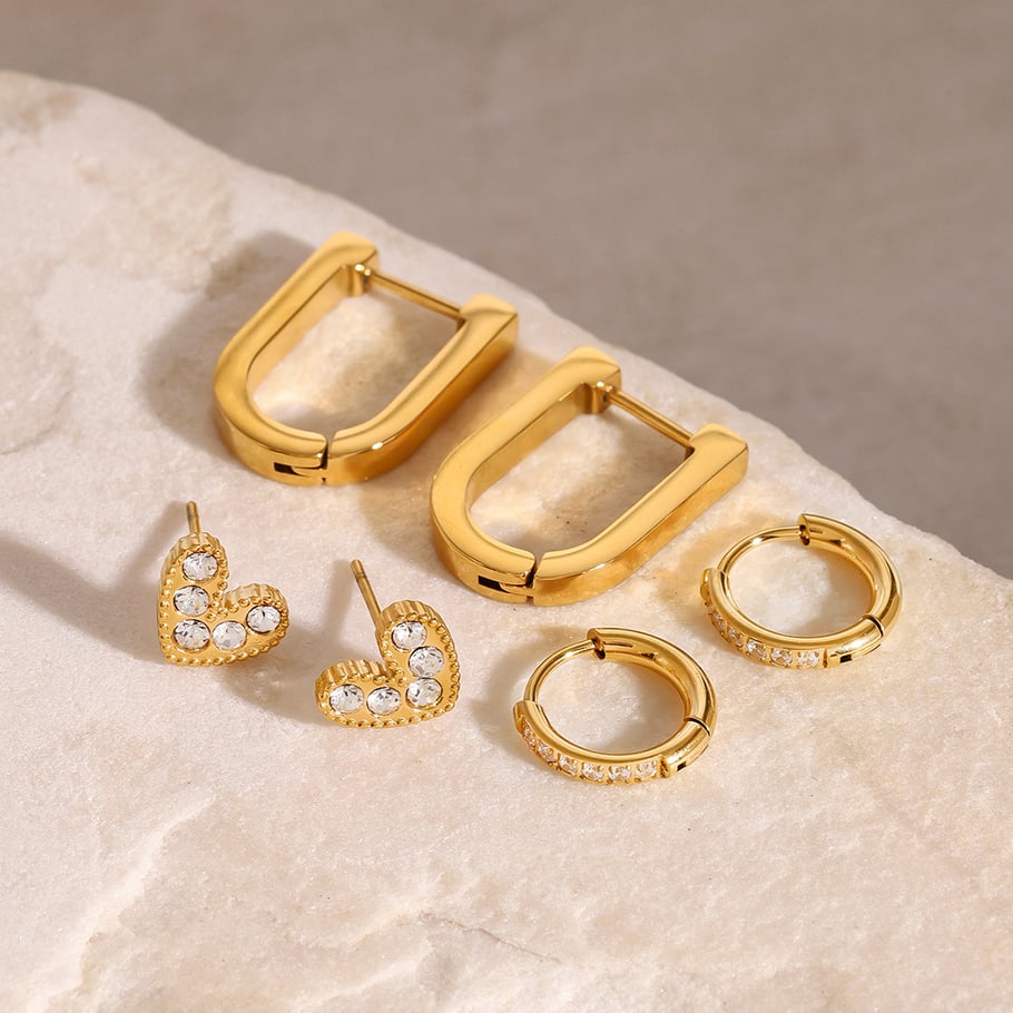 Set Naušnica Luxe Heart