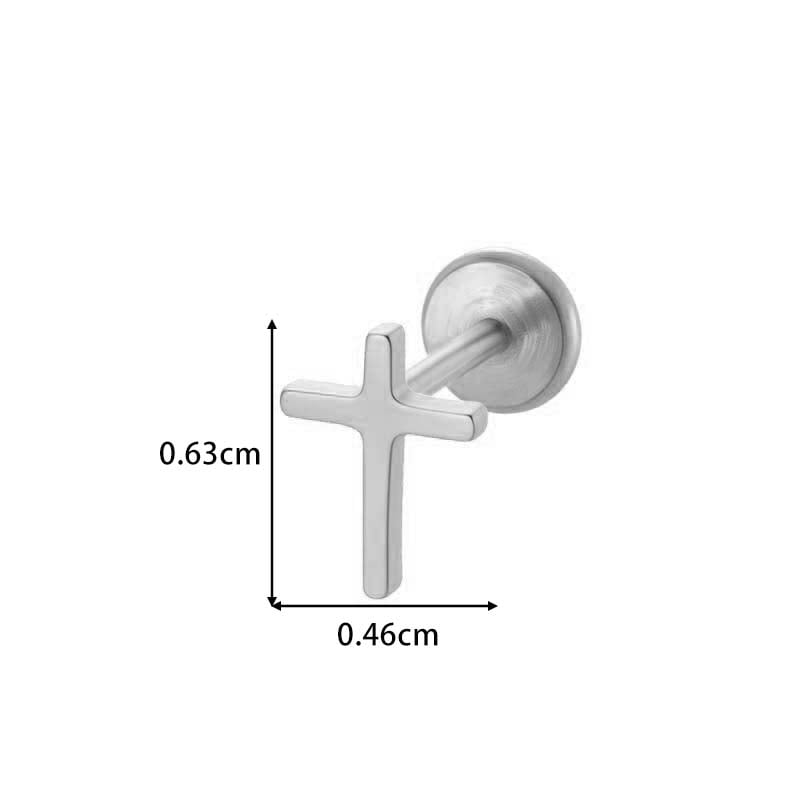 Piercing Cross - silver
