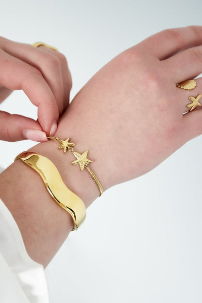 Narukvica Luxe Double Star - gold