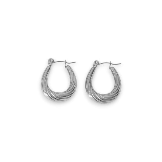 Naušnice Luxe Classic Fashion - silver