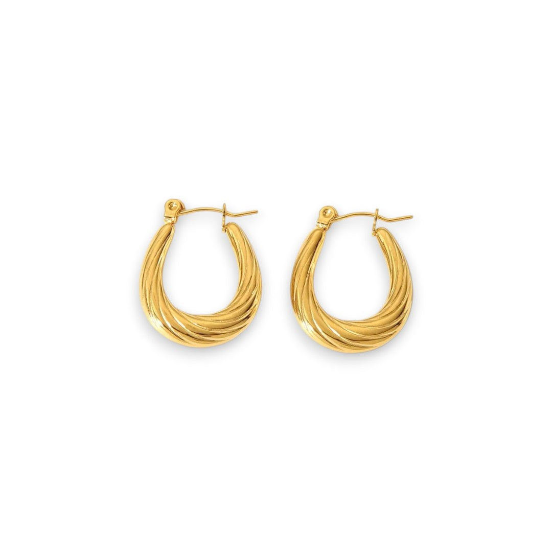 Naušnice Luxe Classic Fashion - gold