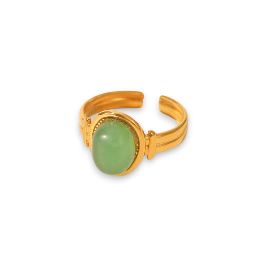 Prsten Luxe Natural Stone - green