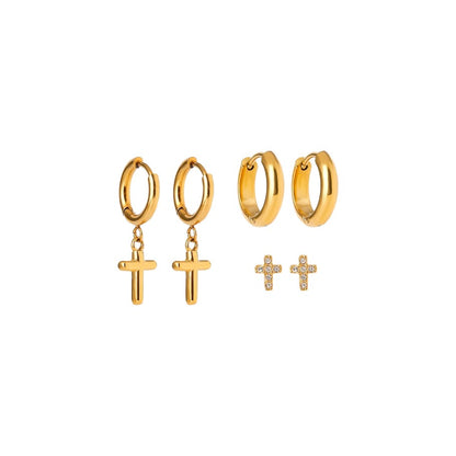 Set Naušnica Luxe Cross