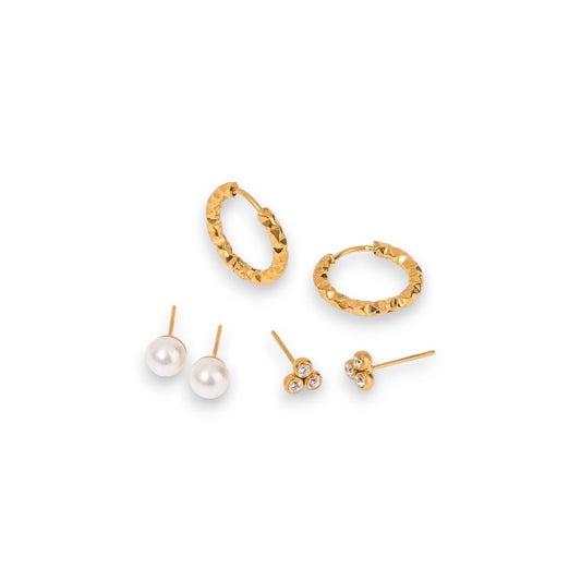 Luxe Pearl Earring Set