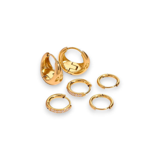 Luxe Round Earring Set