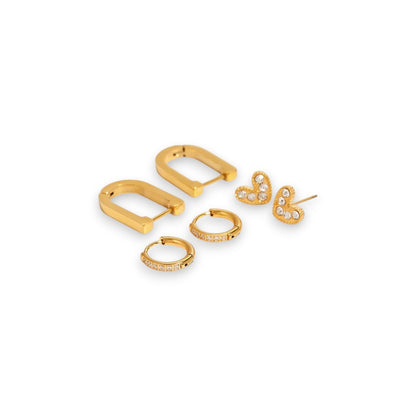 Set Naušnica Luxe Heart