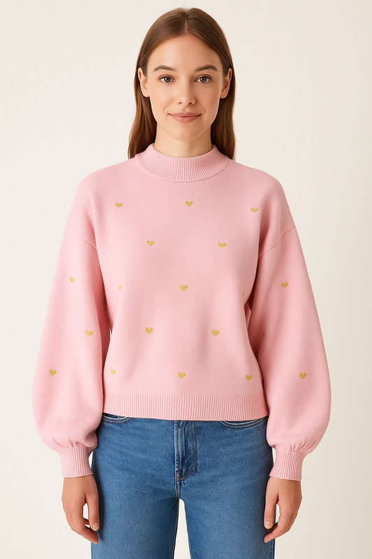Pulover Sweetheart Charm - pink